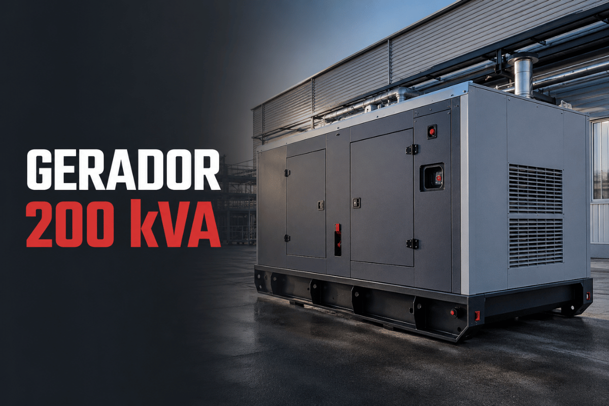 Locação de Gerador de 200 kVA