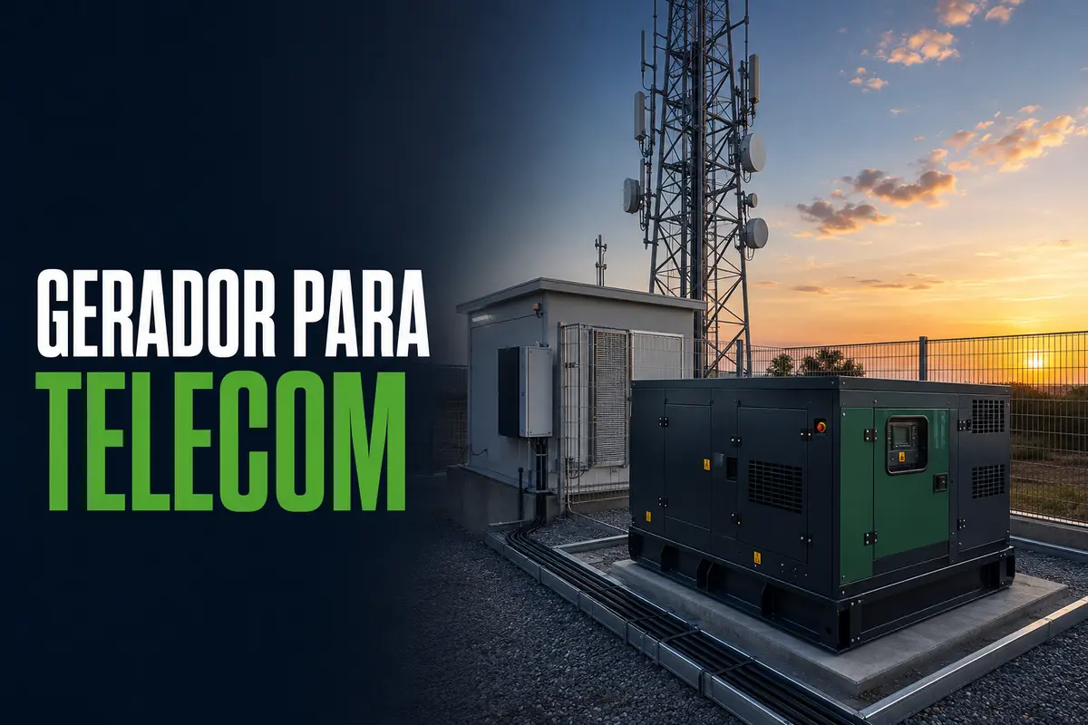 Aluguel de Gerador para Telecomunicações